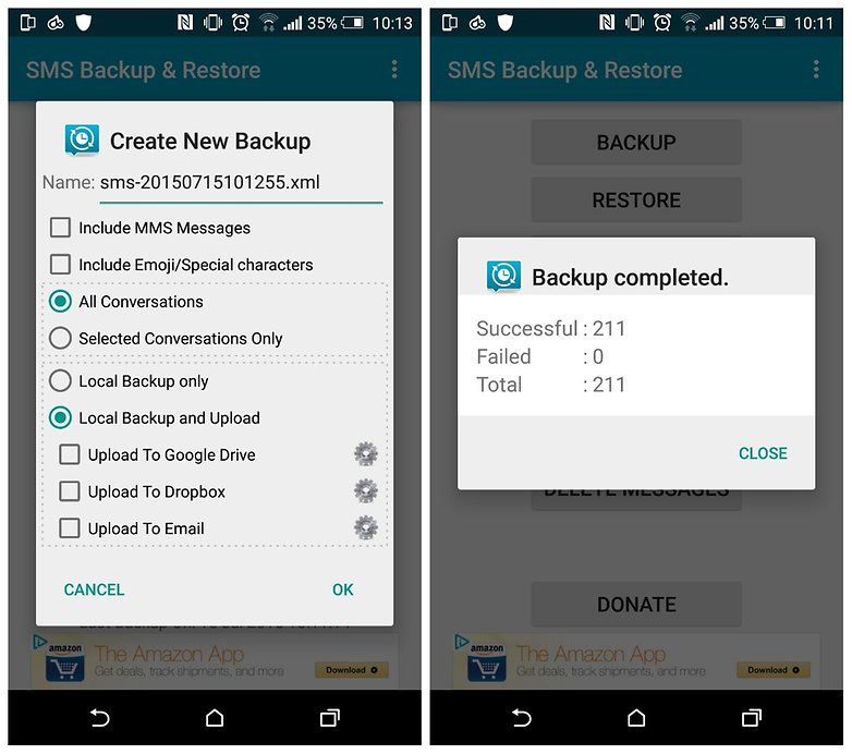 Android Text Messages Backup and Restore