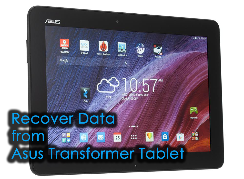 Recover Data from Asus Transformer Tablet
