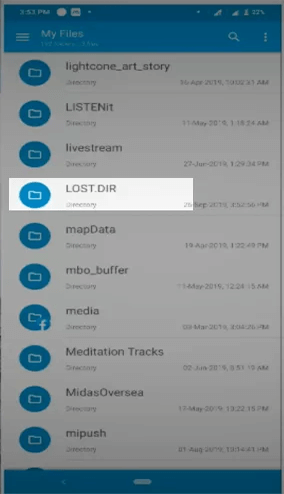 recover LOST.DIR files on Android