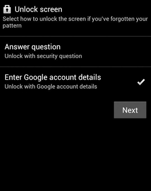 how to unlock Android phone password