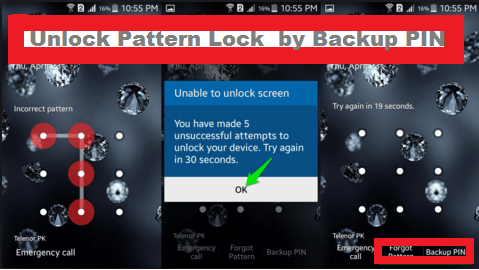 unlock Android phone pattern lock