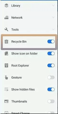 how to recover deleted files from ES explorer
