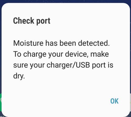fix moisture detected error on Samsung
