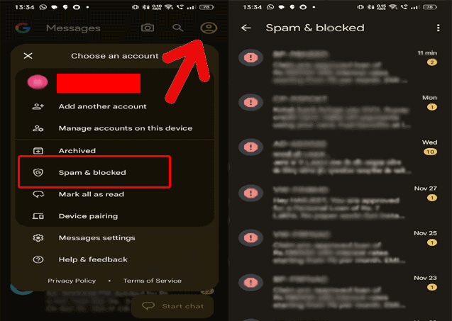 not receiving some text messages on Android