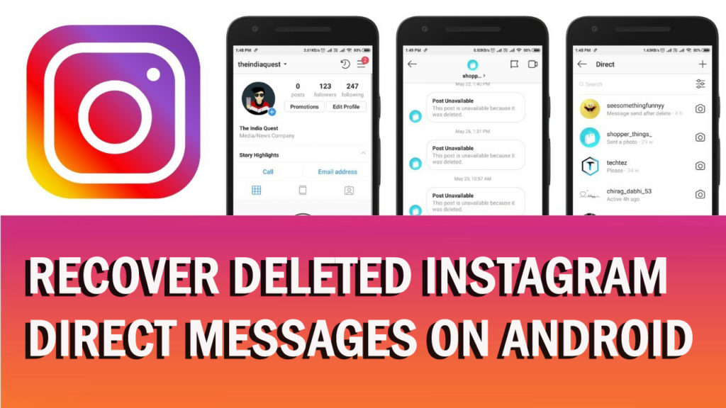 Recover Deleted Instagram Direct Messages On Android