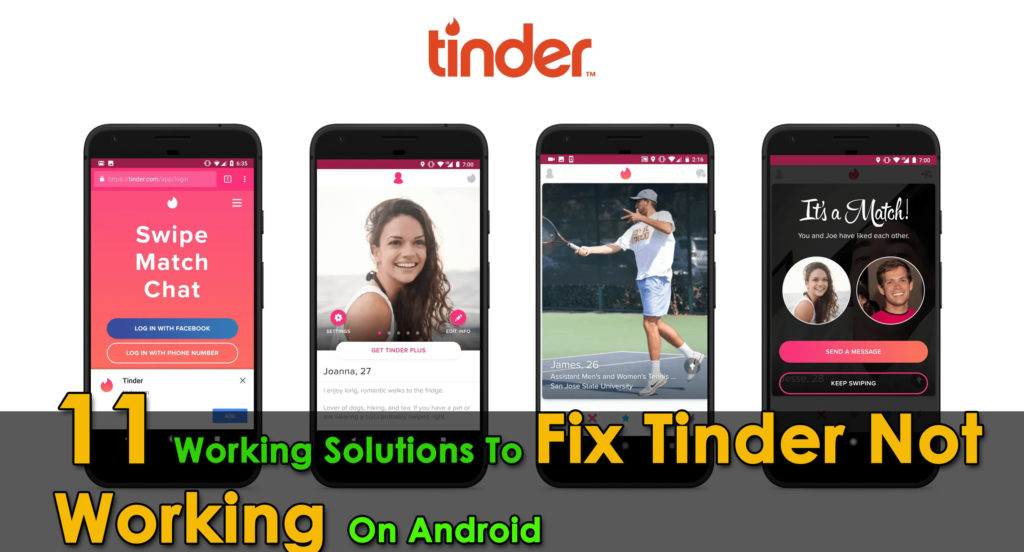 Tinder showing problem with connecting to google play