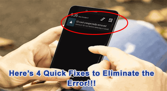 SD Card Unexpectedly Removed Error