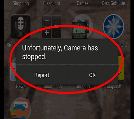  “Unfortunately Camera Has Stopped” Error 