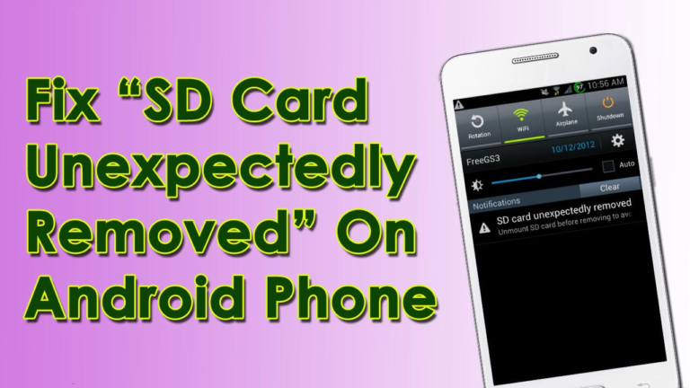 Android SD card removed unexpectedly Archives - Android Data Recovery Blog