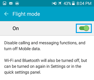 Mobile Network Not Available Error On Android