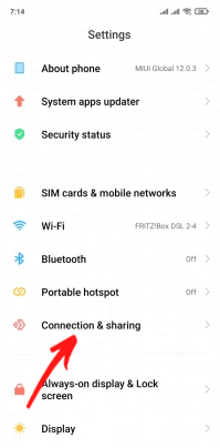 Conexión y uso compartido