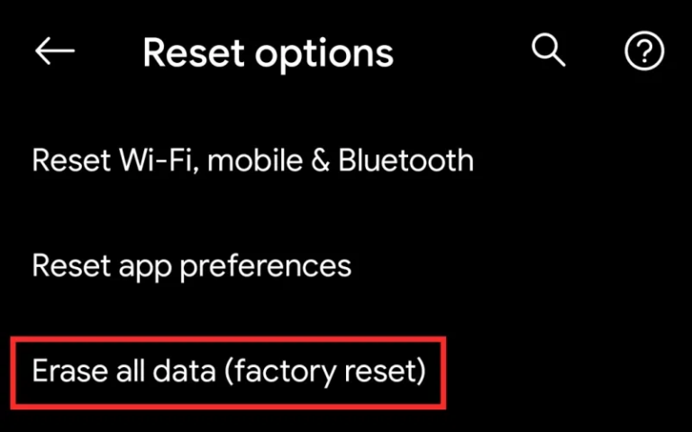 Borrar todos los datos