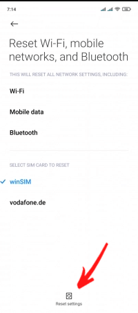 Restablecer configuración