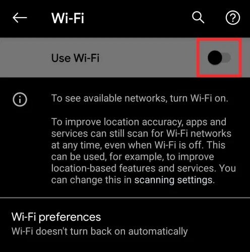 le point d'accès Wi-Fi portable ne fonctionne pas sur Android