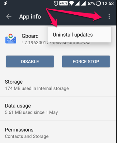 fix Gboard not working error on Android device