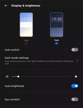turn on dark mode in Snapchat