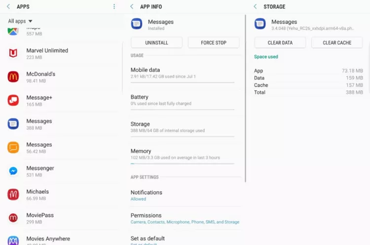 MMS-Nachrichten werden nicht heruntergeladen Android