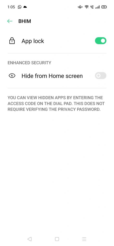 Hide app Using oppo phone Launcher 3