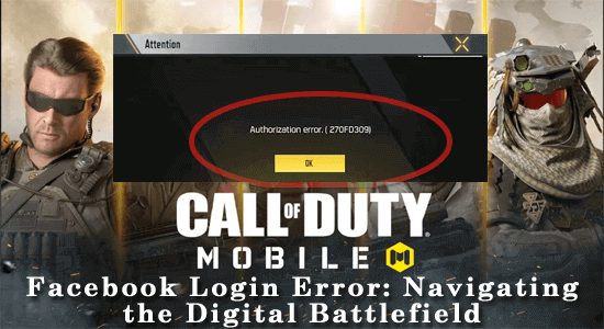 CODM Facebook login error