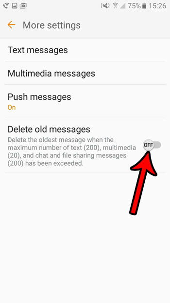Delete old messages