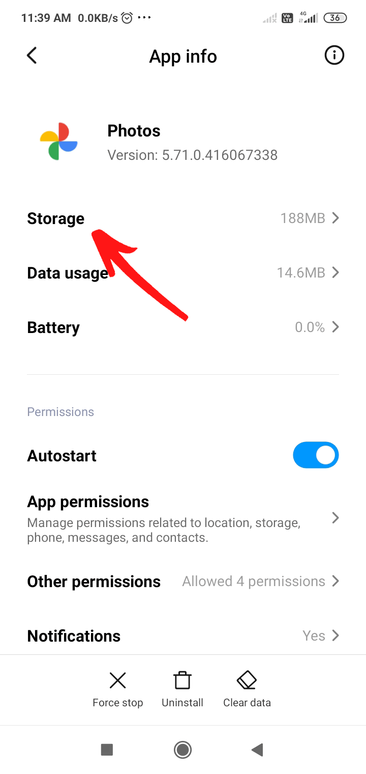 Google Photos Guardar en el dispositivo no funciona en Android