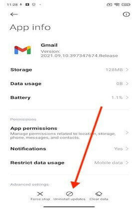 gmail notification not working on Android