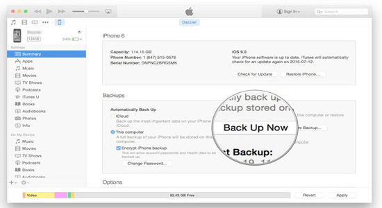 Backup Locked iPad with iTunes