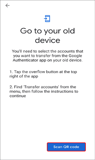 move google authenticator to new phone