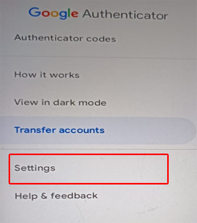 move google authenticator to new phone