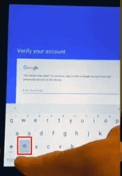 bypass google account verification after resetting