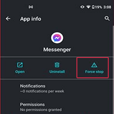 how to fix Facebook messenger not working