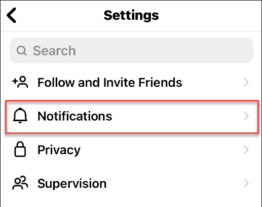Toggle Off Instagram Message Notifications