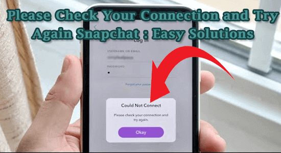 snapchat login error