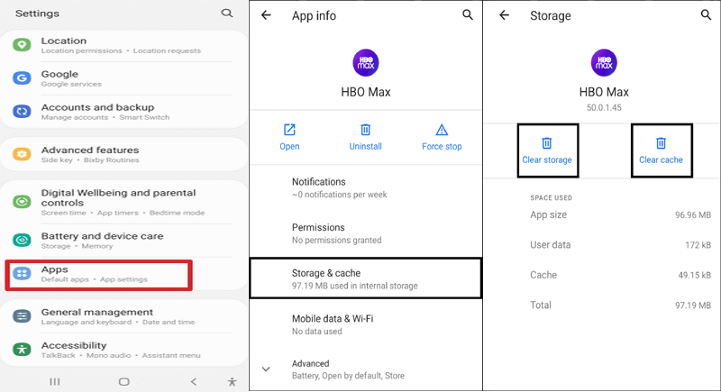 loading screen stuck on HBO Max