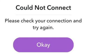 snapchat login error