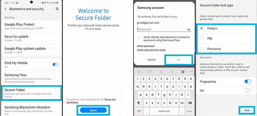 how to recover photos from secure folder