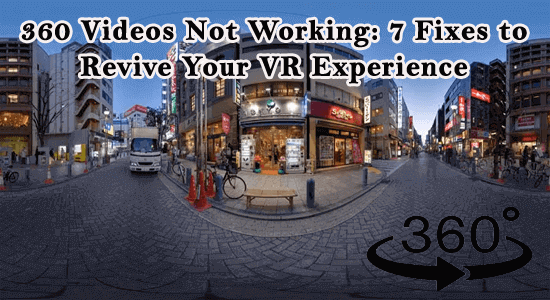 360 degree video not working Android