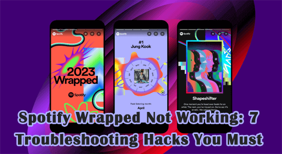 Spotify Wrapped Not Working