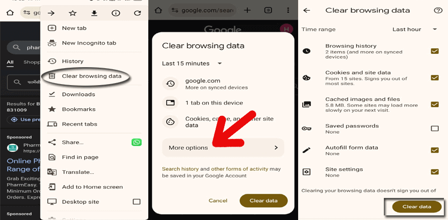 Clear Cache and Cookies Regularly