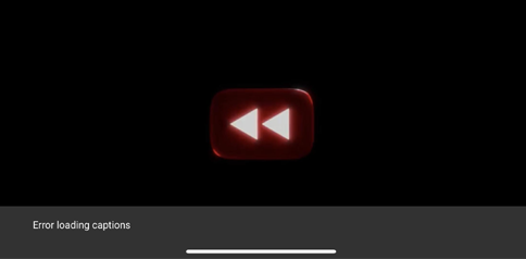 error loading captions on YouTube