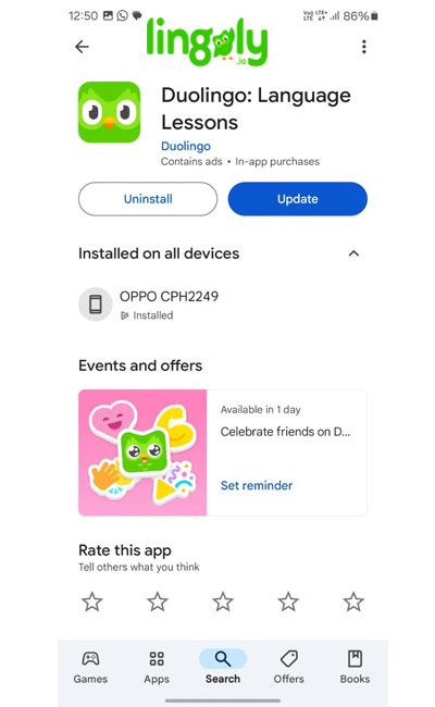 Duolingo Stuck on Loading Screen Android