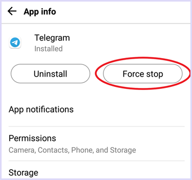 Force stop